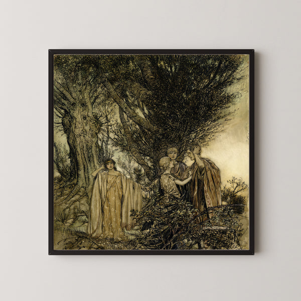 Arthur Rackham — Are You Sure That We Are Awake? | Shakespeare Illustration Print