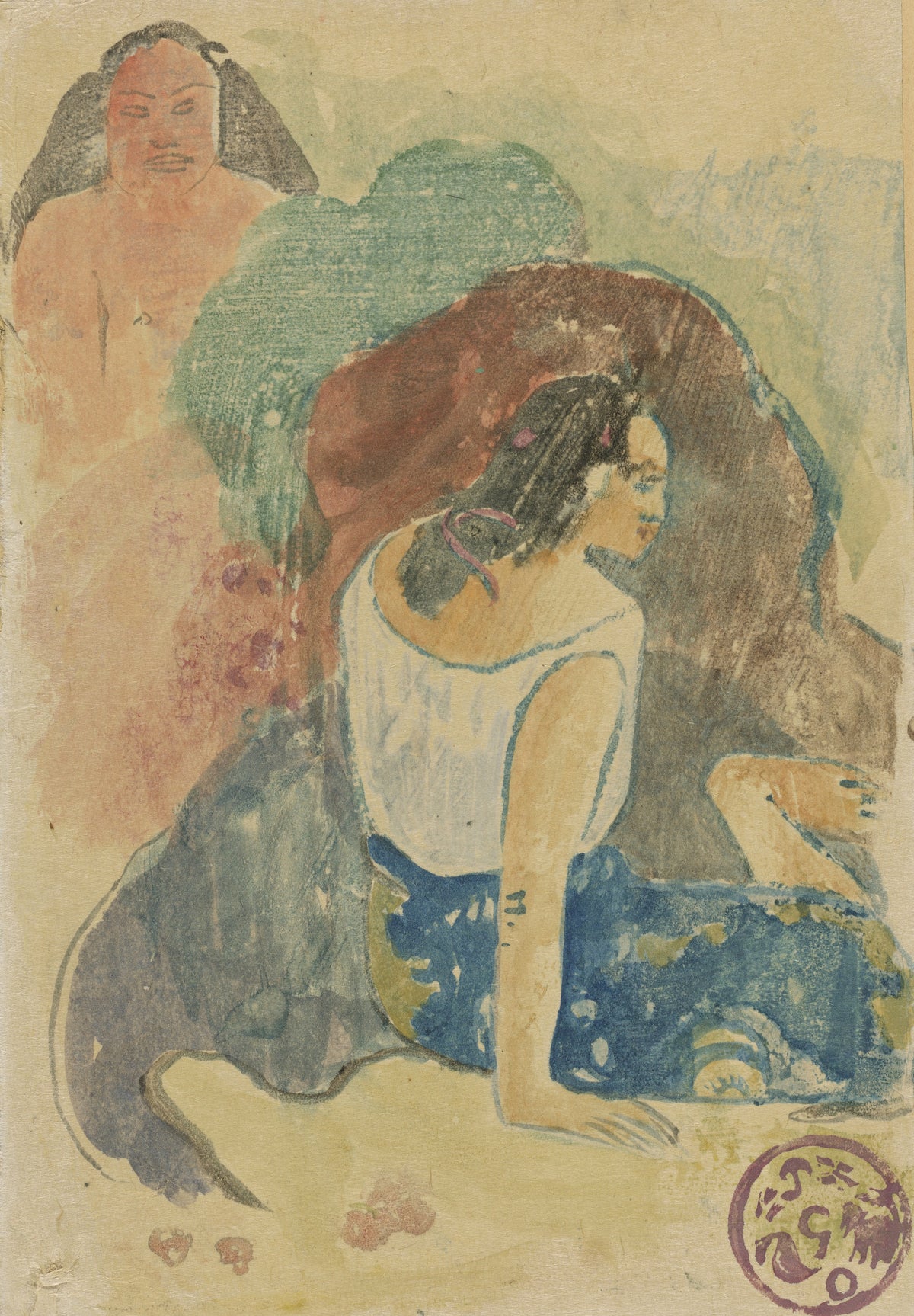 Paul Gauguin — Arearea no Varua Ino (Words of the Devil) | Fine Art Print