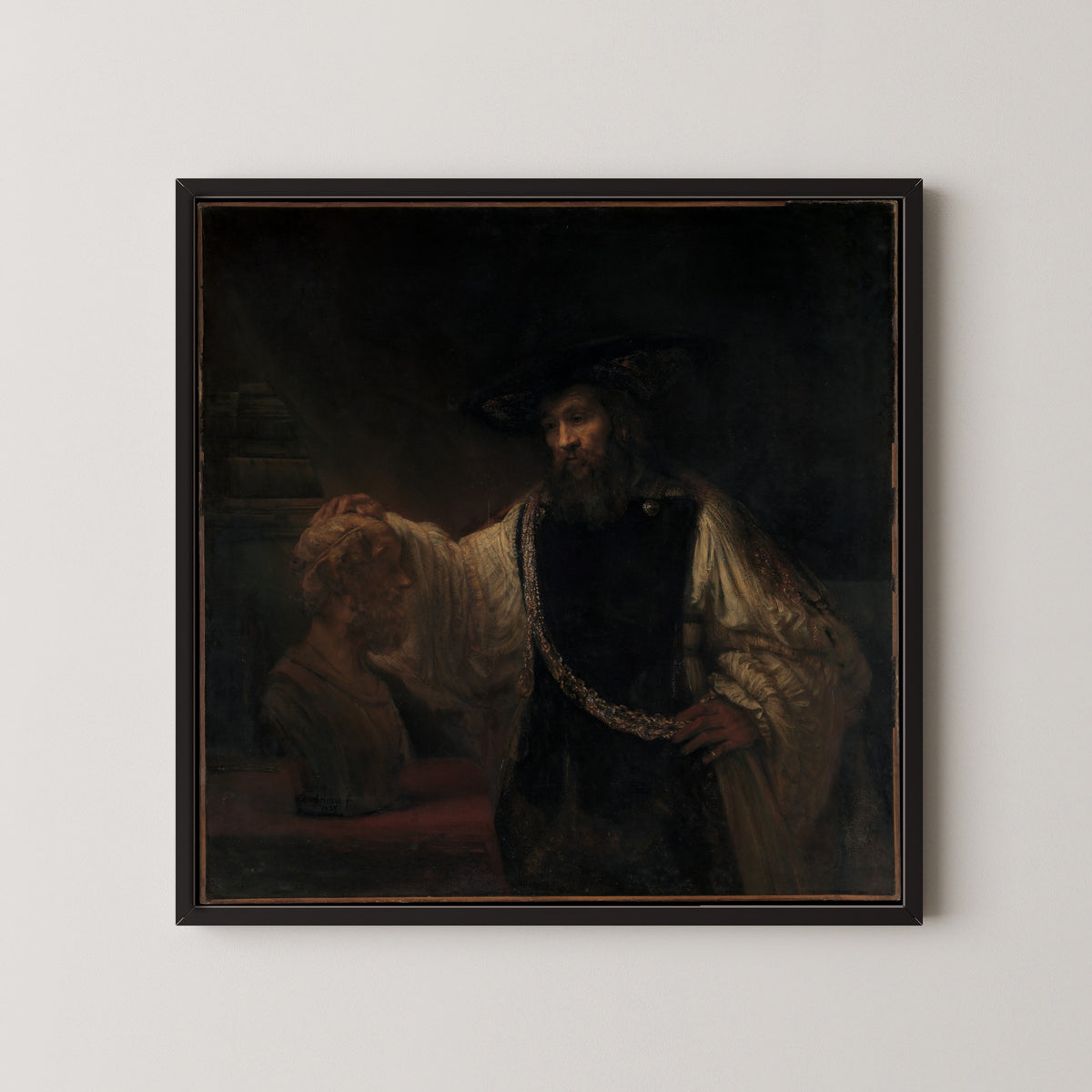 Rembrandt van Rijn — Aristotle with a Bust of Homer | Fine Art Print