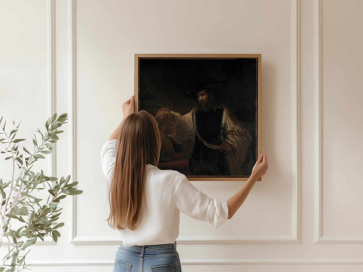Rembrandt van Rijn — Aristotle with a Bust of Homer | Fine Art Print
