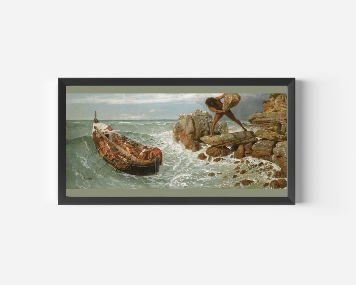 Arnold Böcklin — Odysseus and Polyphemus | Symbolist Art Print