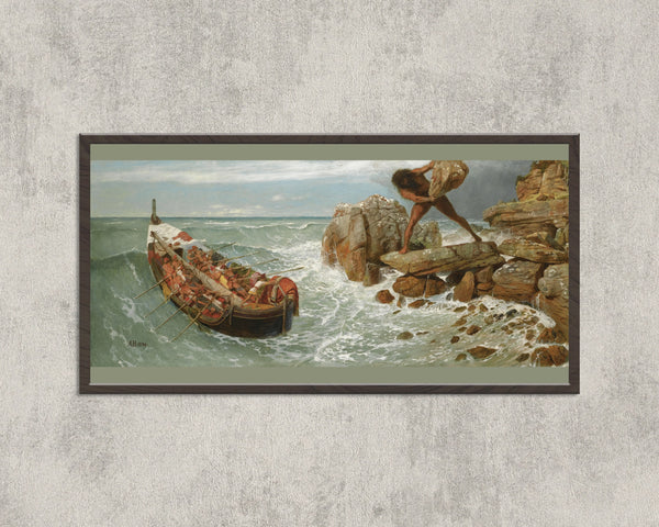 Arnold Böcklin — Odysseus and Polyphemus | Symbolist Art Print