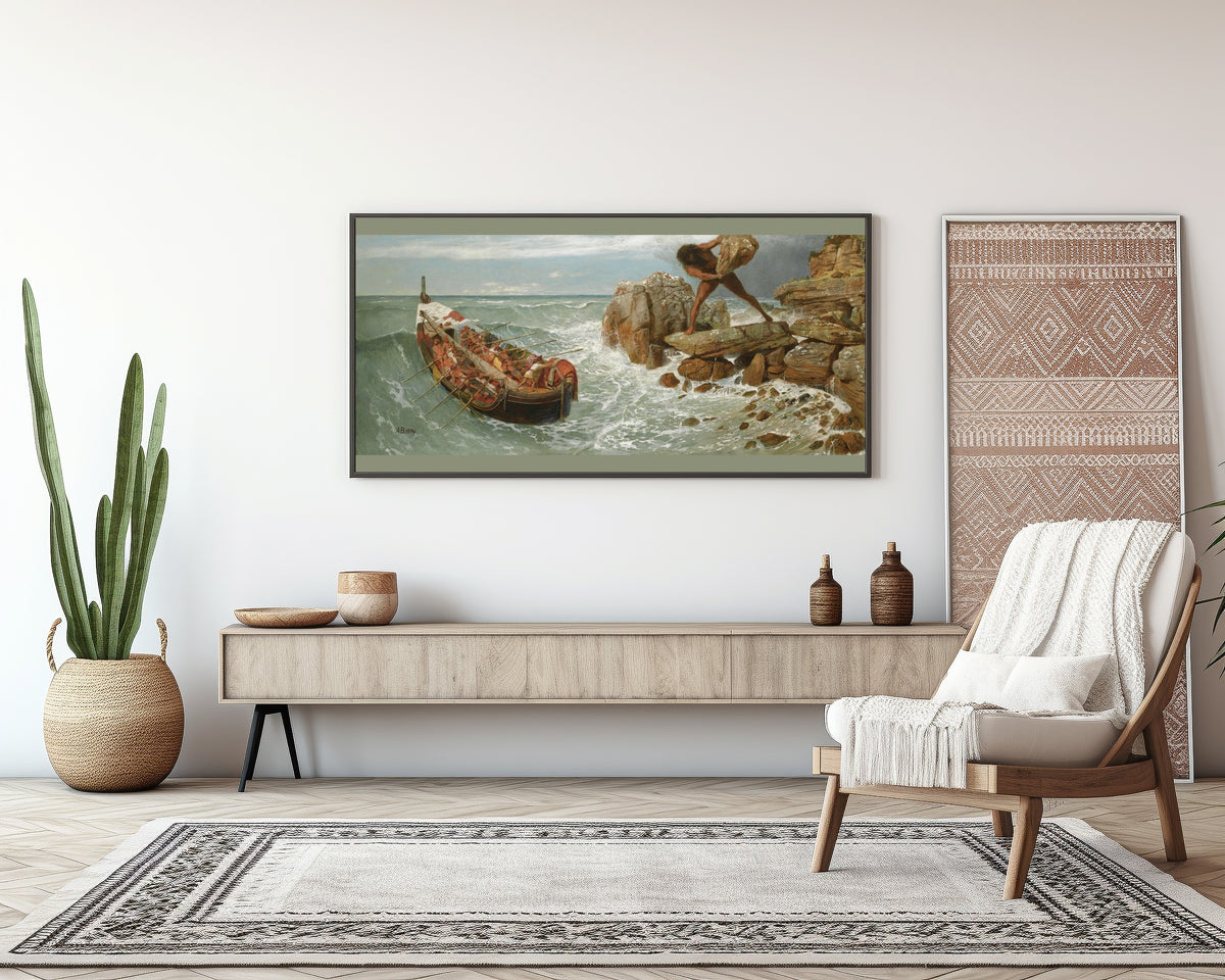 Arnold Böcklin — Odysseus and Polyphemus | Symbolist Art Print