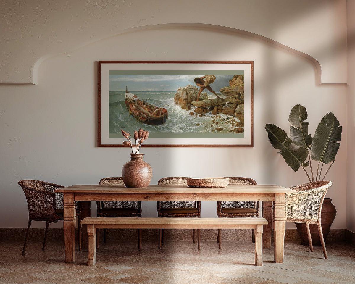 Arnold Böcklin — Odysseus and Polyphemus | Symbolist Art Print