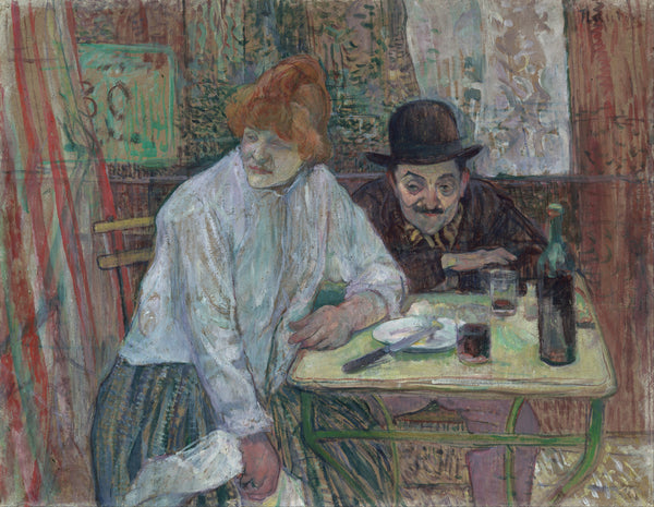 Henri de Toulouse-Lautrec — At the Café La Mie | Fine Art Print