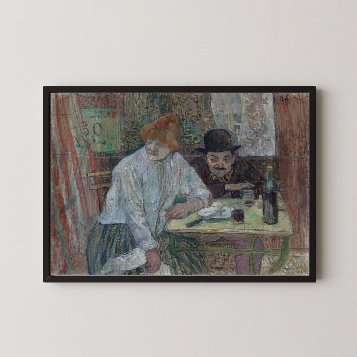 Henri de Toulouse-Lautrec — At the Café La Mie | Fine Art Print