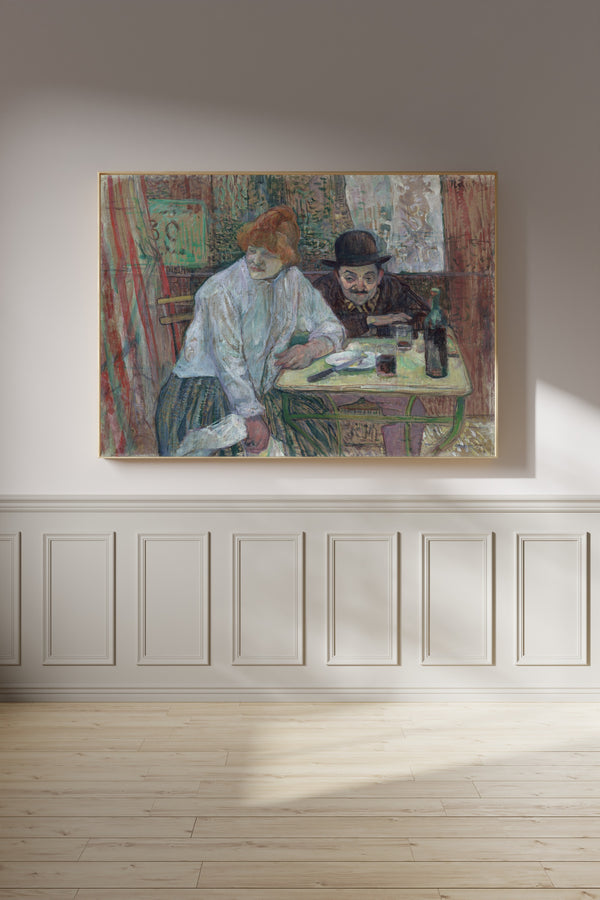 Henri de Toulouse-Lautrec — At the Café La Mie | Fine Art Print