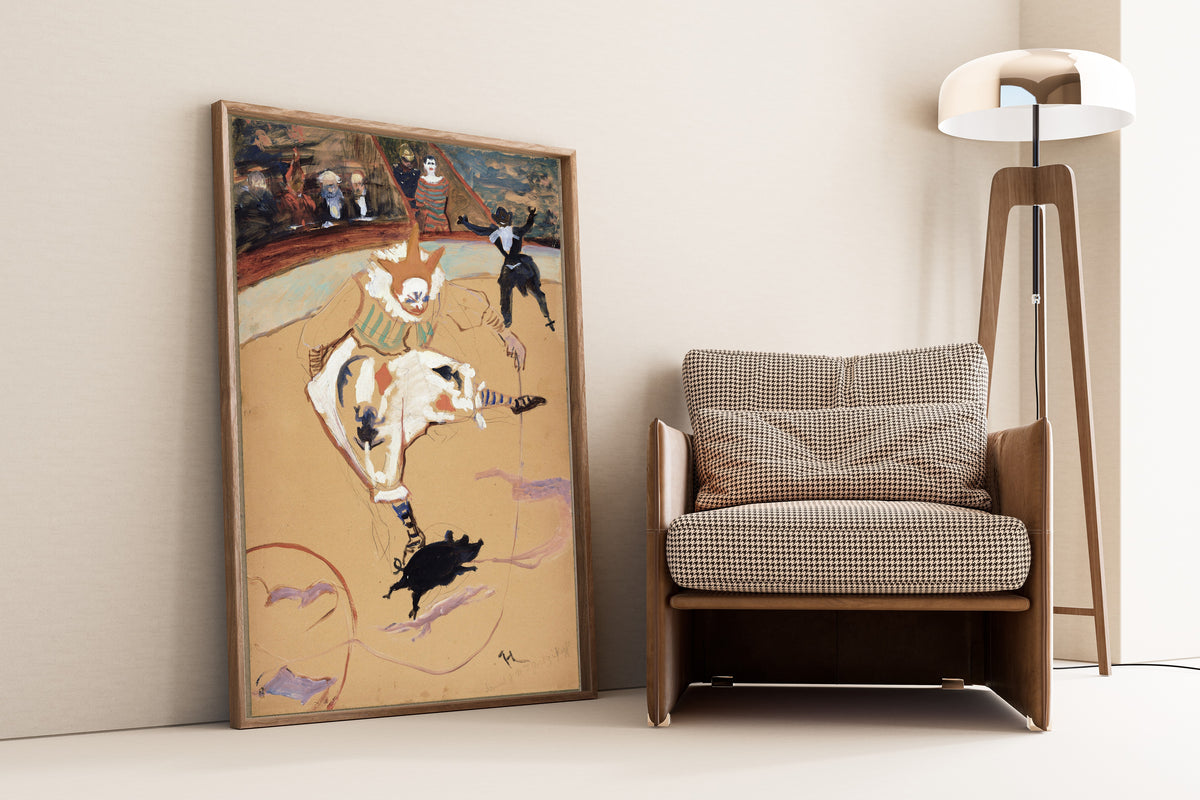 Henri de Toulouse-Lautrec — At the Circus Fernando: Medrano with a Piglet | Fine Art Print