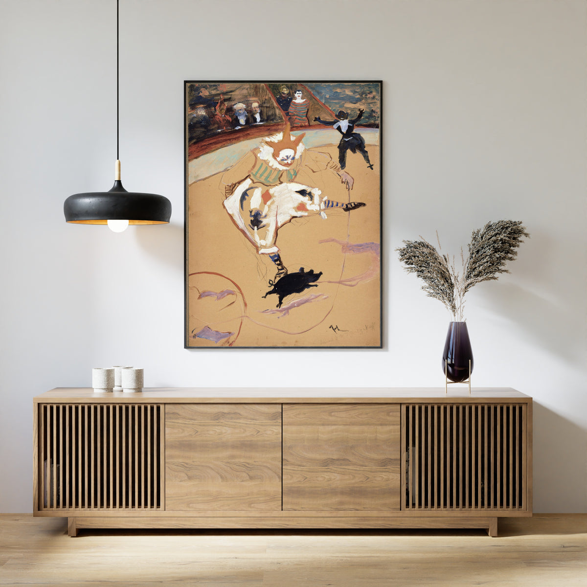 Henri de Toulouse-Lautrec — At the Circus Fernando: Medrano with a Piglet | Fine Art Print