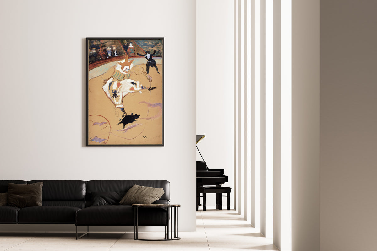 Henri de Toulouse-Lautrec — At the Circus Fernando: Medrano with a Piglet | Fine Art Print