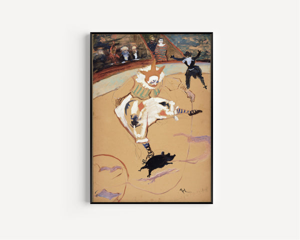 Henri de Toulouse-Lautrec — At the Circus Fernando: Medrano with a Piglet | Fine Art Print