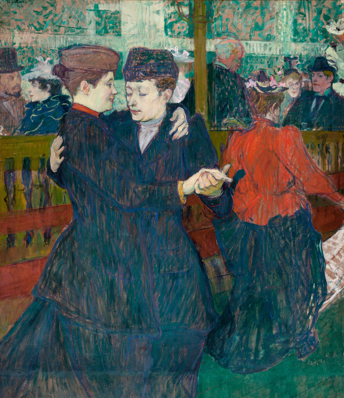 Henri de Toulouse-Lautrec — At the Moulin Rouge: Two Women Waltzing | Fine Art Print