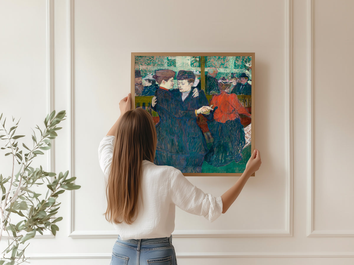 Henri de Toulouse-Lautrec — At the Moulin Rouge: Two Women Waltzing | Fine Art Print