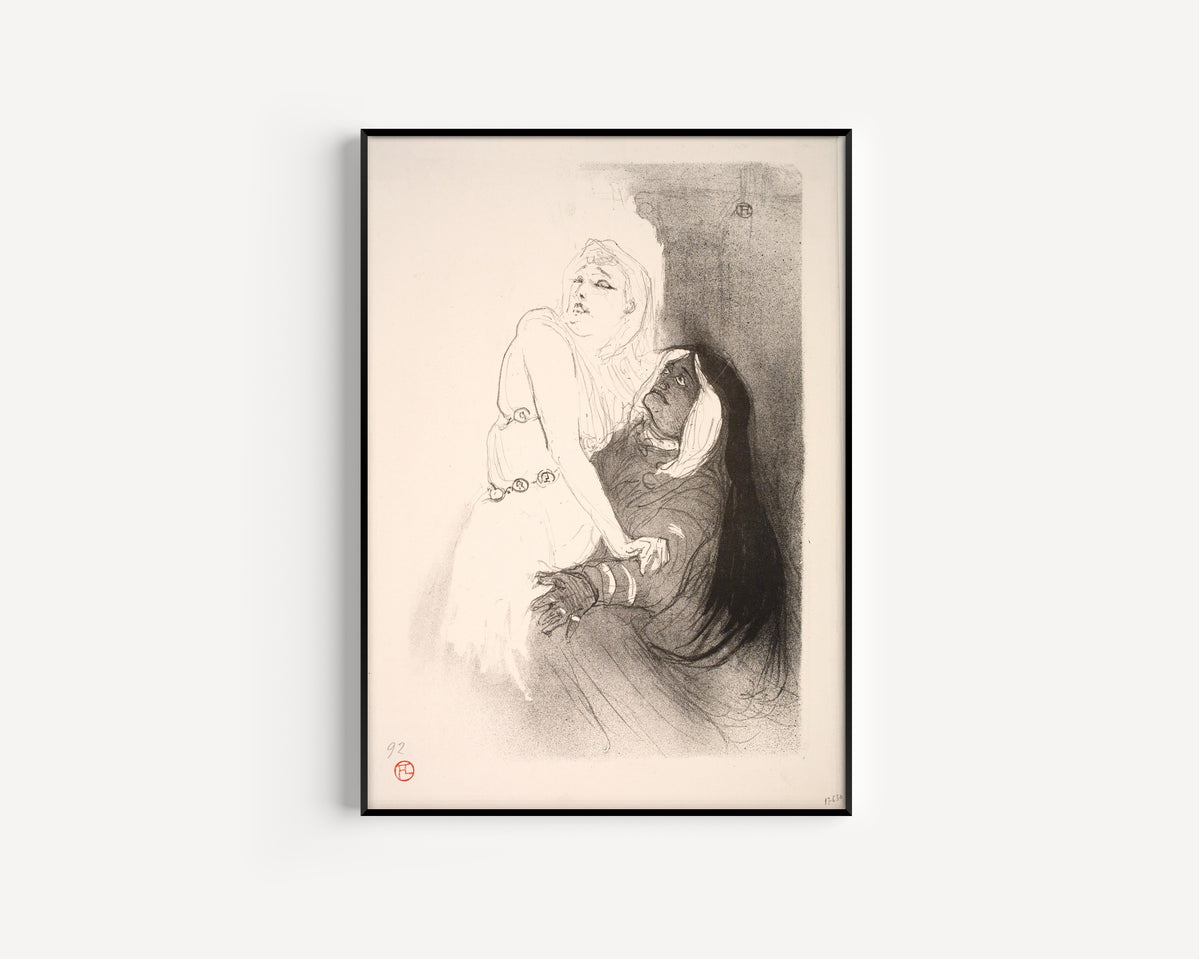 Henri de Toulouse-Lautrec — At the Renaissance: Sarah Bernhardt in Phèdre | Lithograph Print