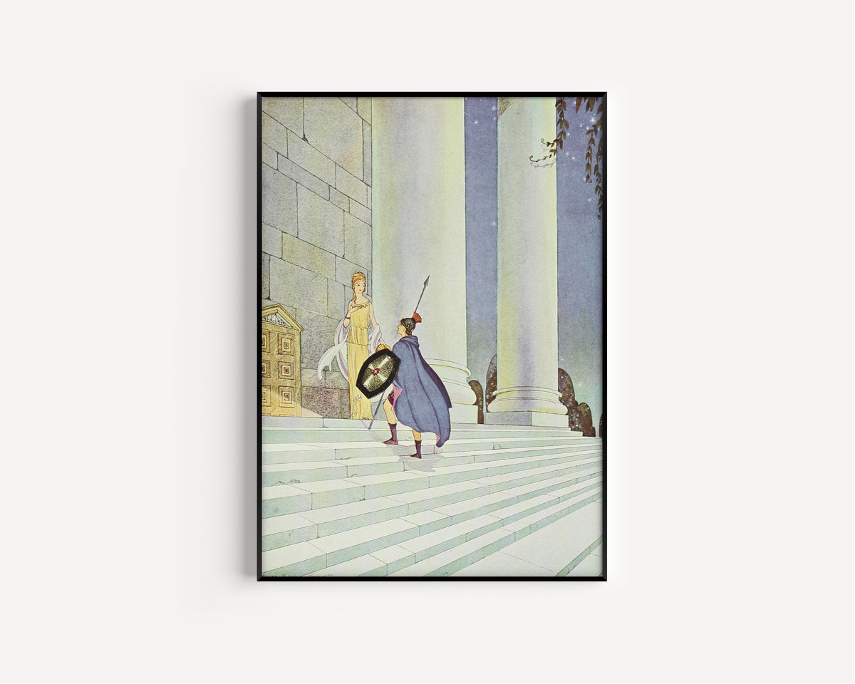 Virginia Frances Sterrett — At the appointed hour he met the beautiful Medea | Fairy Tale Illustration Print