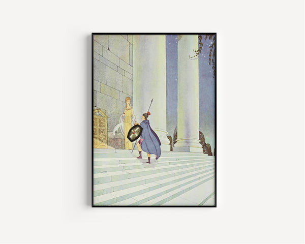 Virginia Frances Sterrett — At the appointed hour he met the beautiful Medea | Fairy Tale Illustration Print