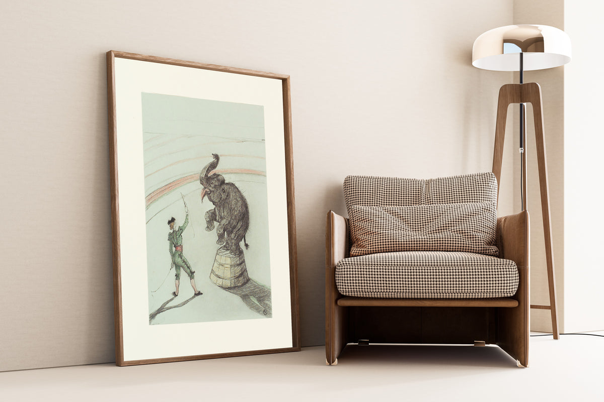 Henri de Toulouse-Lautrec — Au Cirque: Éléphant en liberté | Fine Art Print