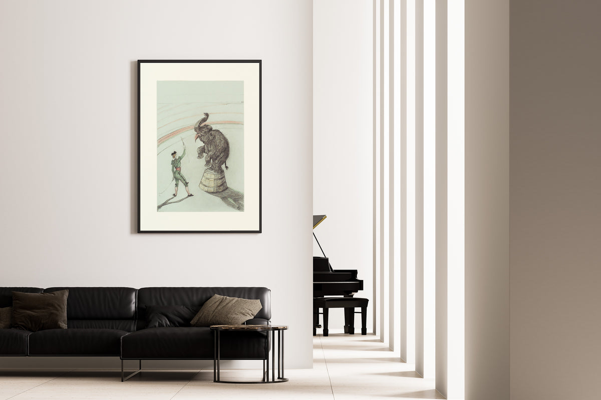 Henri de Toulouse-Lautrec — Au Cirque: Éléphant en liberté | Fine Art Print