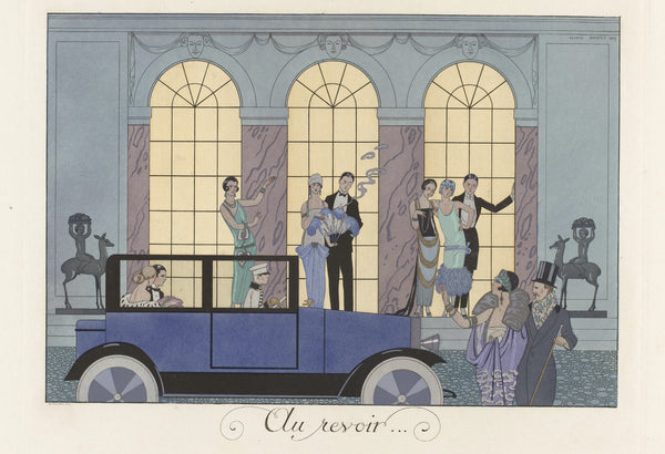 George Barbier — Au revoir | Art Deco Fashion Print