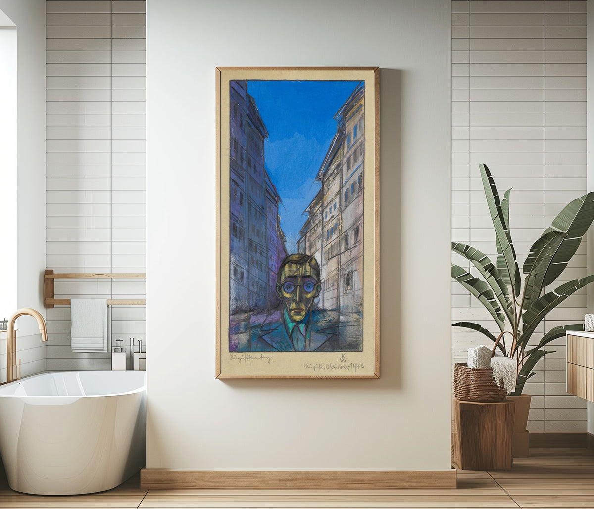 Karl Wiener — Augustsonntag (August Sunday, Self-Portrait) | Expressionist Art Print