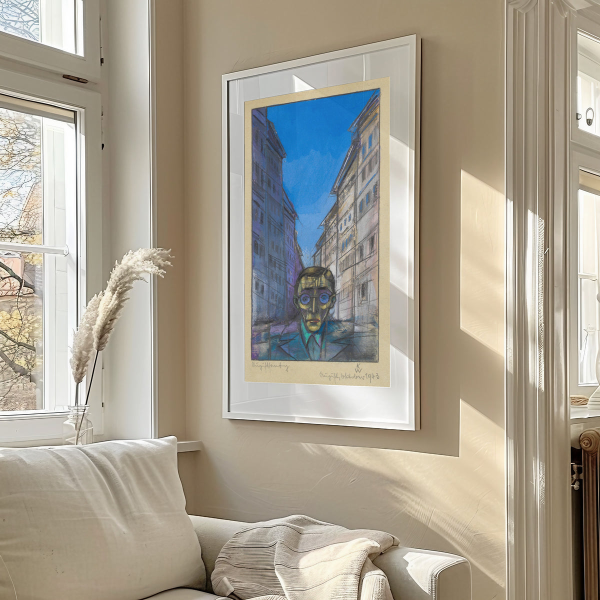 Karl Wiener — Augustsonntag (August Sunday, Self-Portrait) | Expressionist Art Print