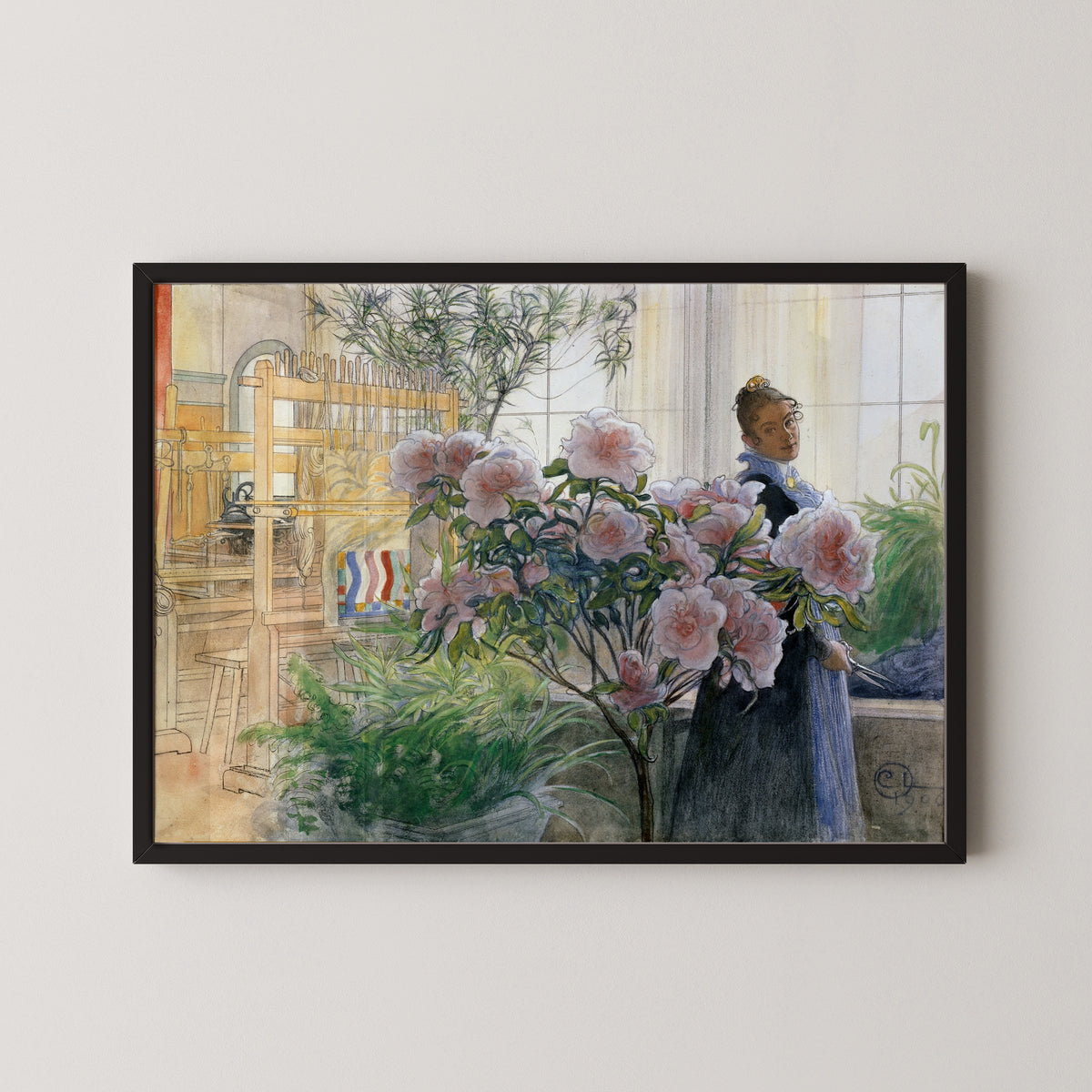 Carl Larsson — Azalea | Swedish Watercolour Print
