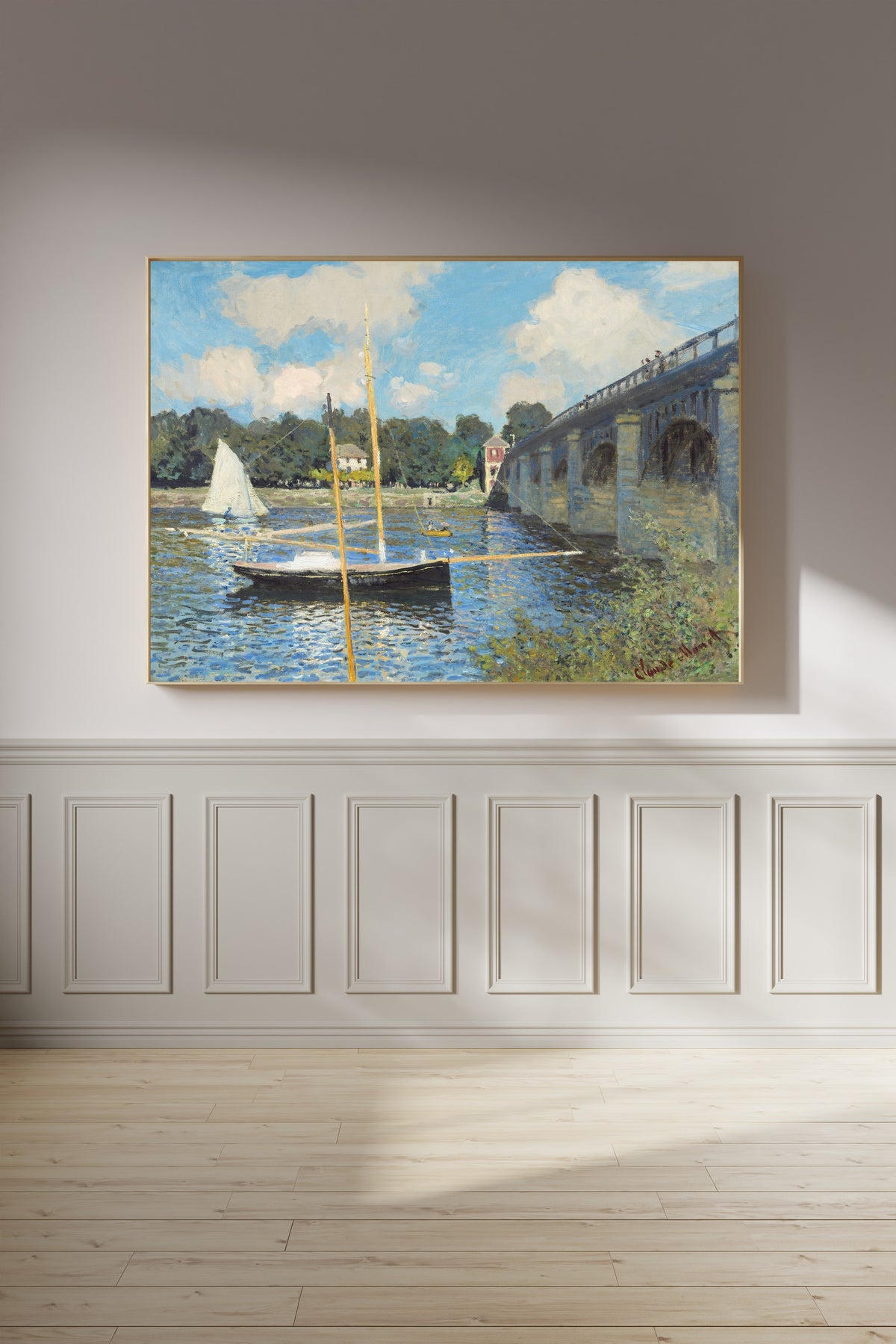 Claude Monet — The Bridge at Argenteuil | Fine Art Print