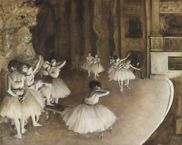 Edgar Degas — Ballet Rehearsal on Stage | Fine Art Print