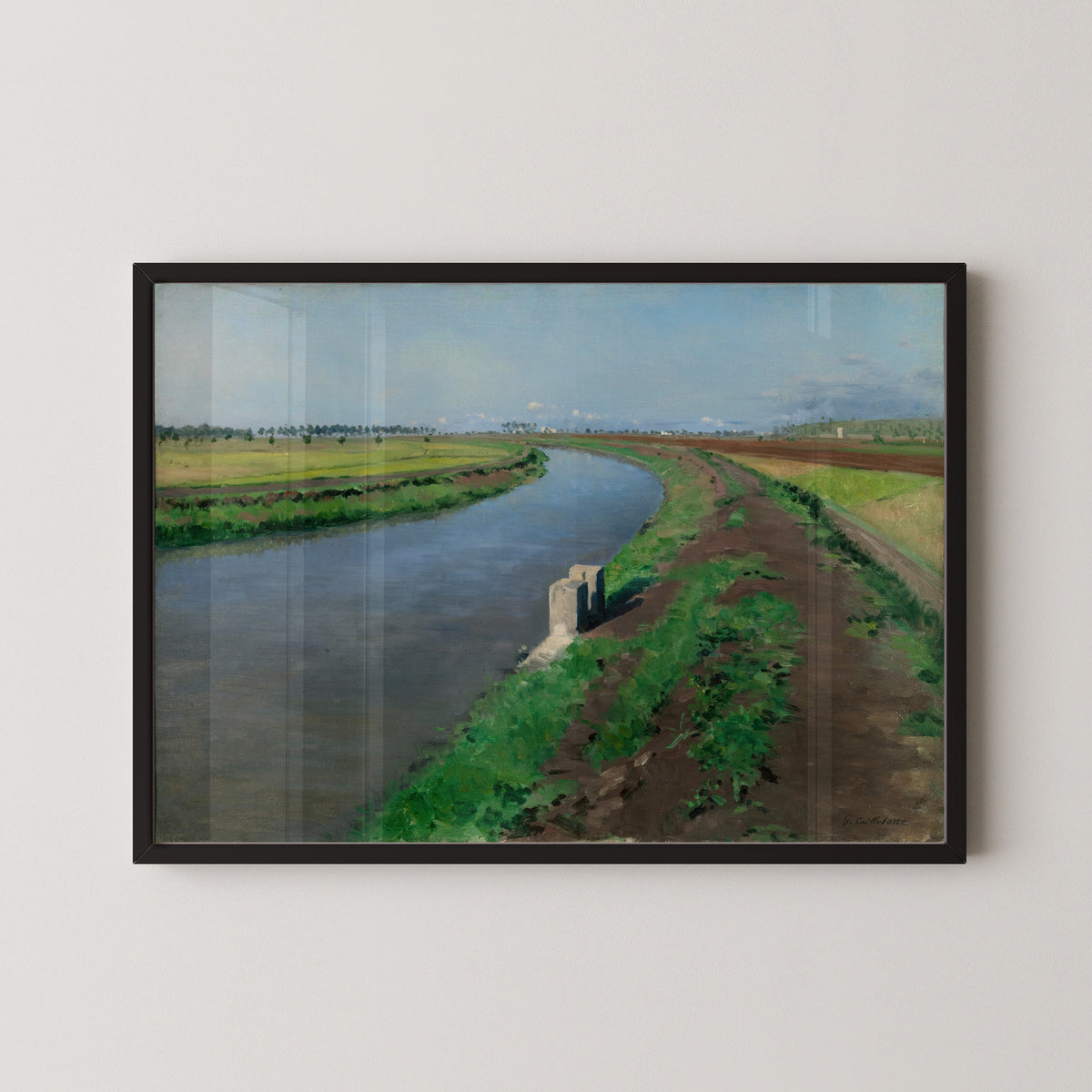 Gustave Caillebotte — Banks of a Canal, near Naples | Fine Art Print