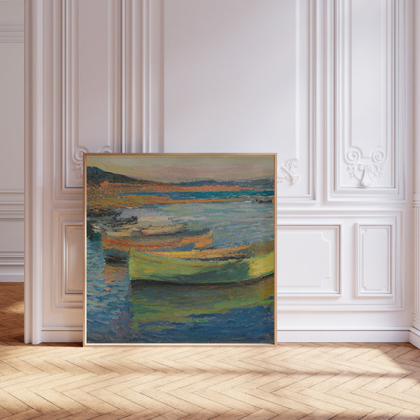 Henri Martin — Barques aux environs de Collioure | Pointillist Landscape Print
