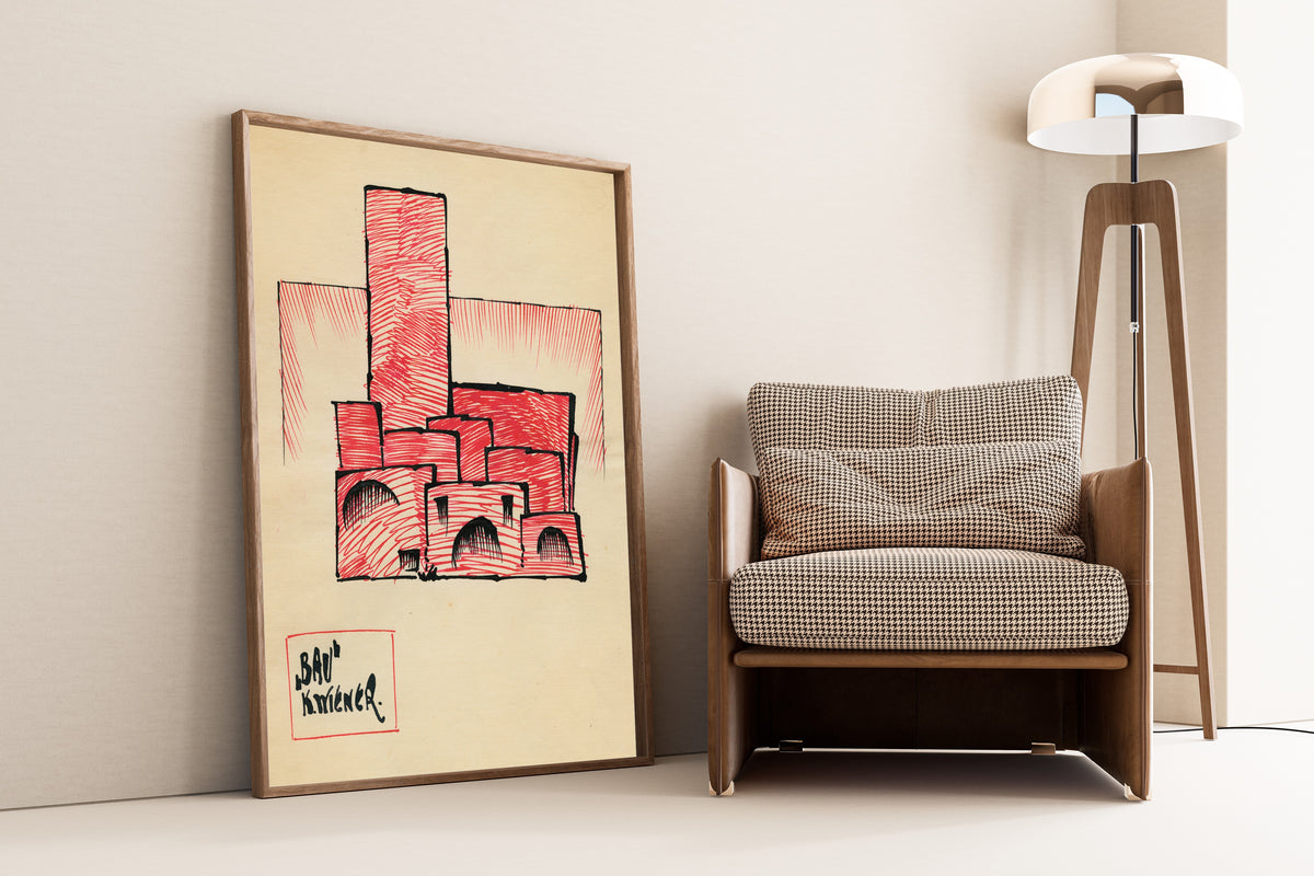 Karl Wiener — Bau (Building) | Modernist Art Print
