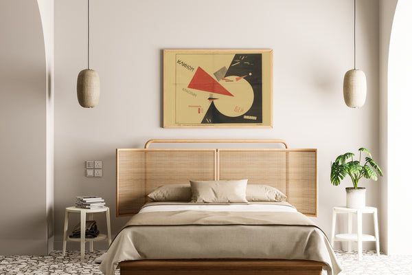 El Lissitzky — Beat the Whites with the Red Wedge | Soviet Constructivist Poster Print