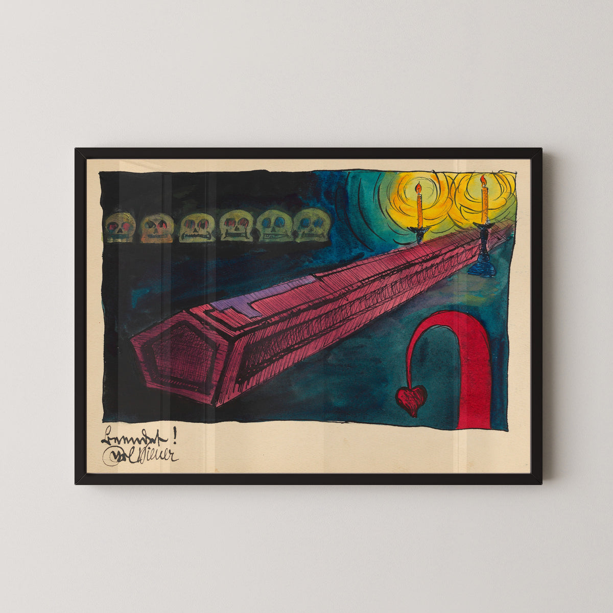 Karl Wiener — Beendet (Finished) | Surreal Art Print