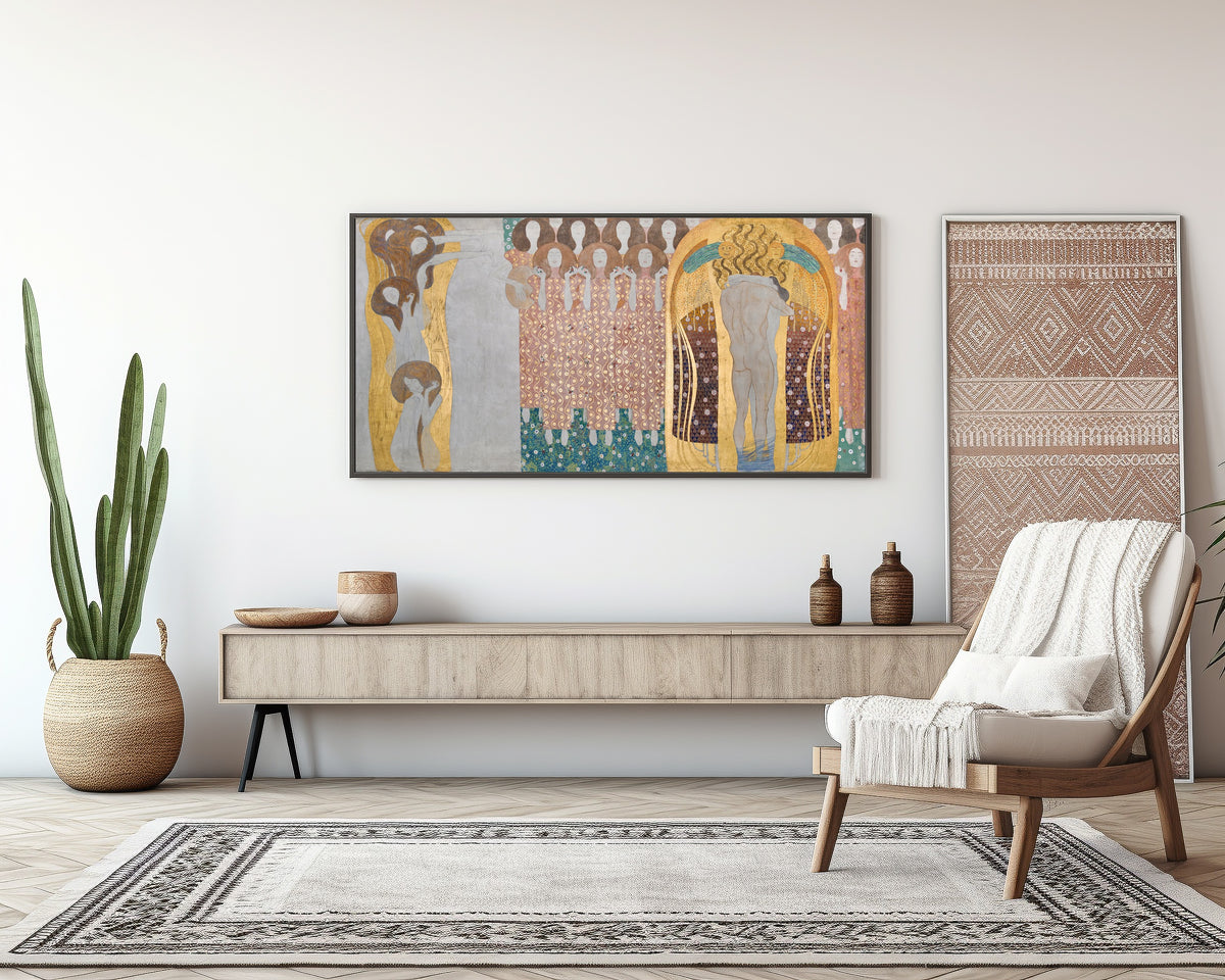 Gustav Klimt — Beethoven Frieze: The Arts, Paradise Choir and Embrace | Fine Art Print