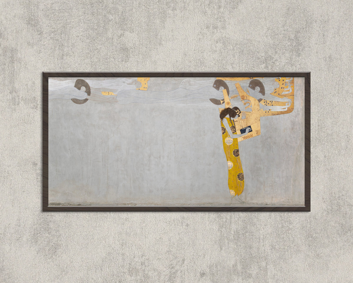 Gustav Klimt — Beethoven Frieze: Longing for Happiness Finds Repose in Poetry | Fine Art Print