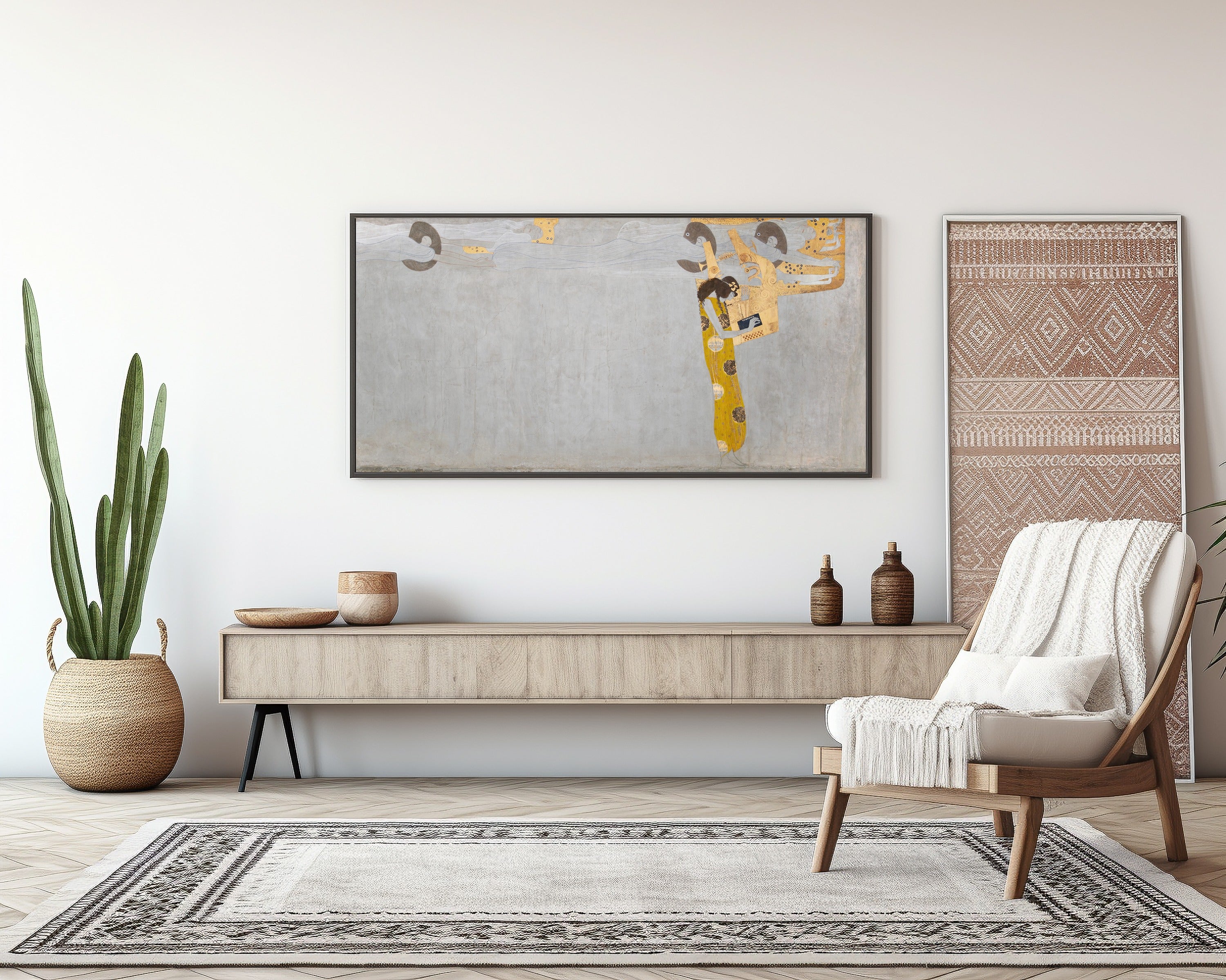 Gustav Klimt — Beethoven Frieze: Longing for Happiness Finds Repose in Poetry | Fine Art Print
