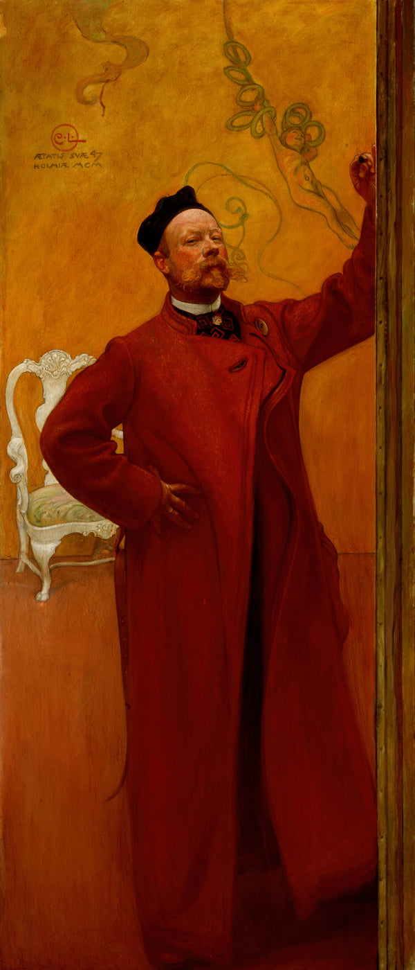 Carl Larsson — Before the Mirror (Self-Portrait) | Swedish Oil Painting Print