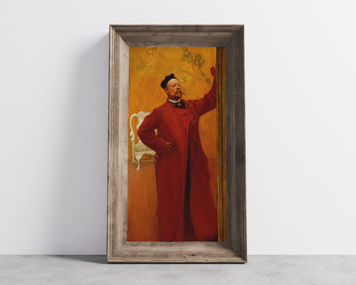Carl Larsson — Before the Mirror (Self-Portrait) | Swedish Oil Painting Print