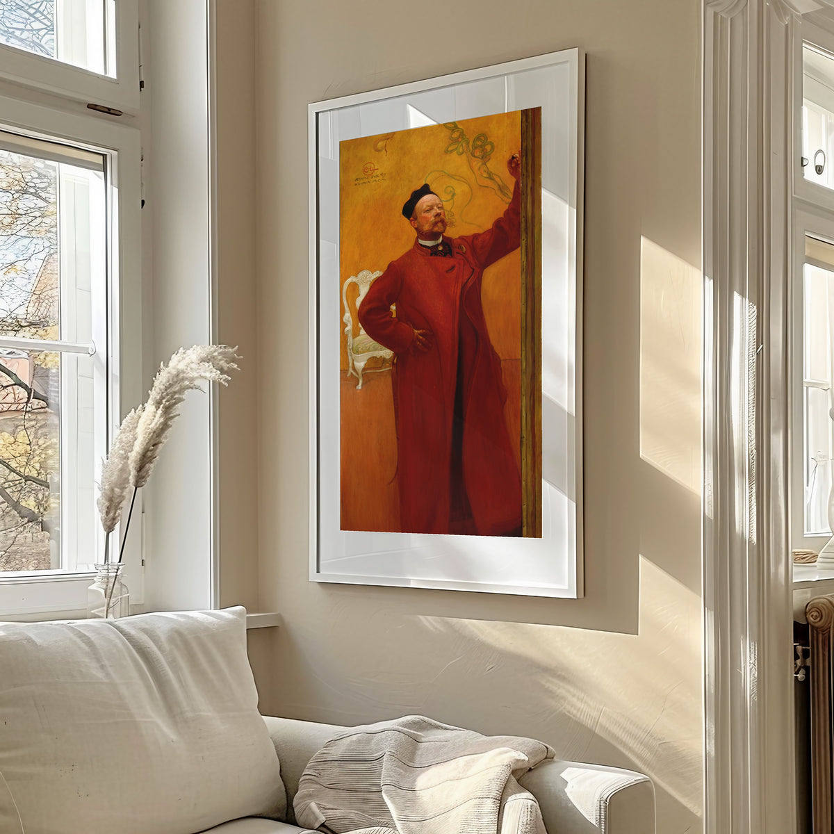 Carl Larsson — Before the Mirror (Self-Portrait) | Swedish Oil Painting Print