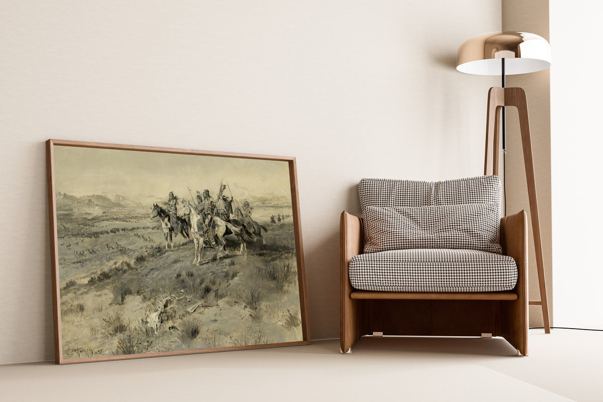 Charles M. Russell — Before the White Man Came | Western Art Print