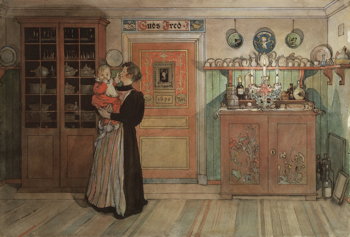 Carl Larsson — Between Christmas and New Year | Swedish Watercolour Print