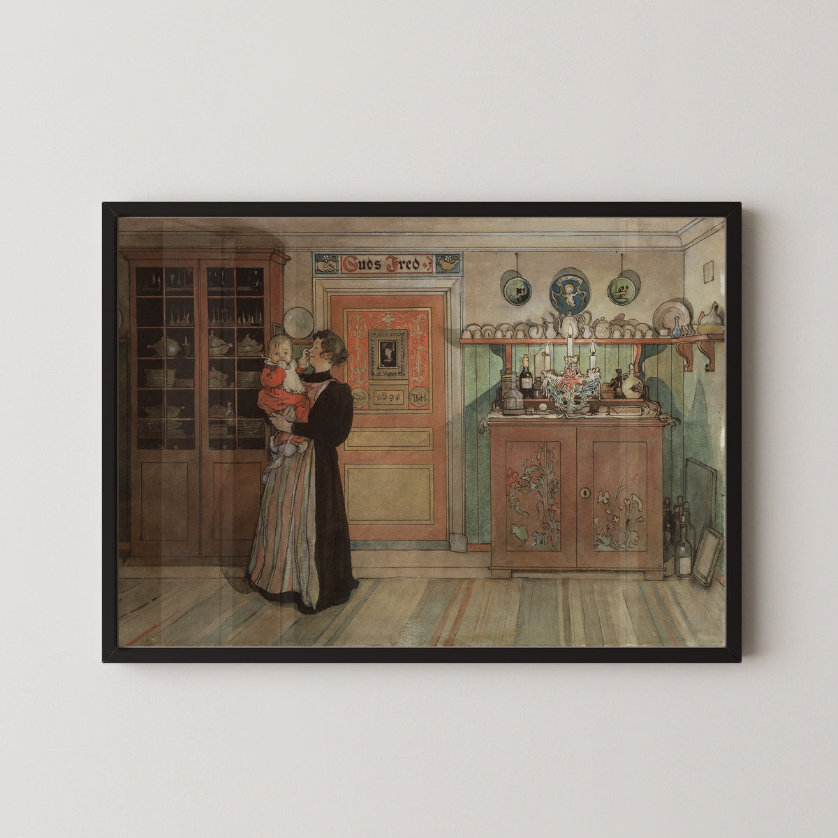 Carl Larsson — Between Christmas and New Year | Swedish Watercolour Print