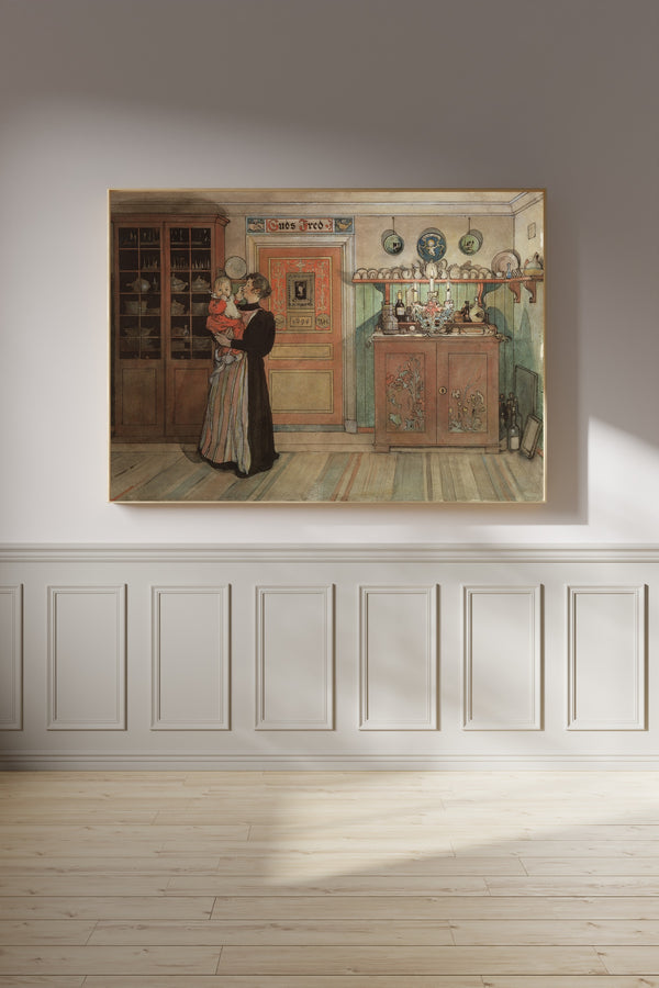 Carl Larsson — Between Christmas and New Year | Swedish Watercolour Print