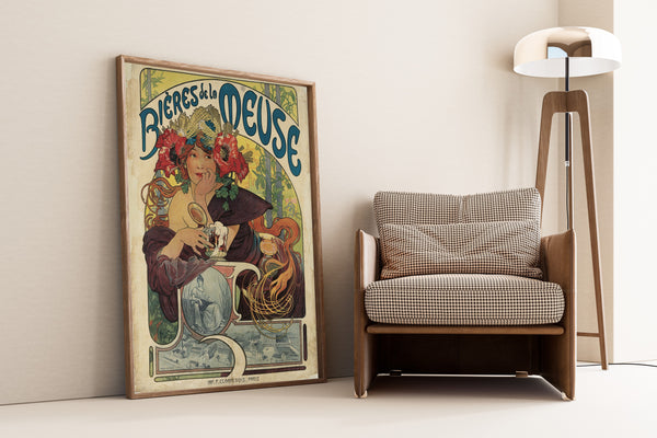 Alphonse Mucha — Bières de la Meuse | Vintage Poster Print