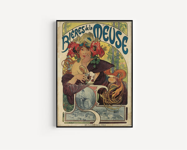 Alphonse Mucha — Bières de la Meuse | Vintage Poster Print