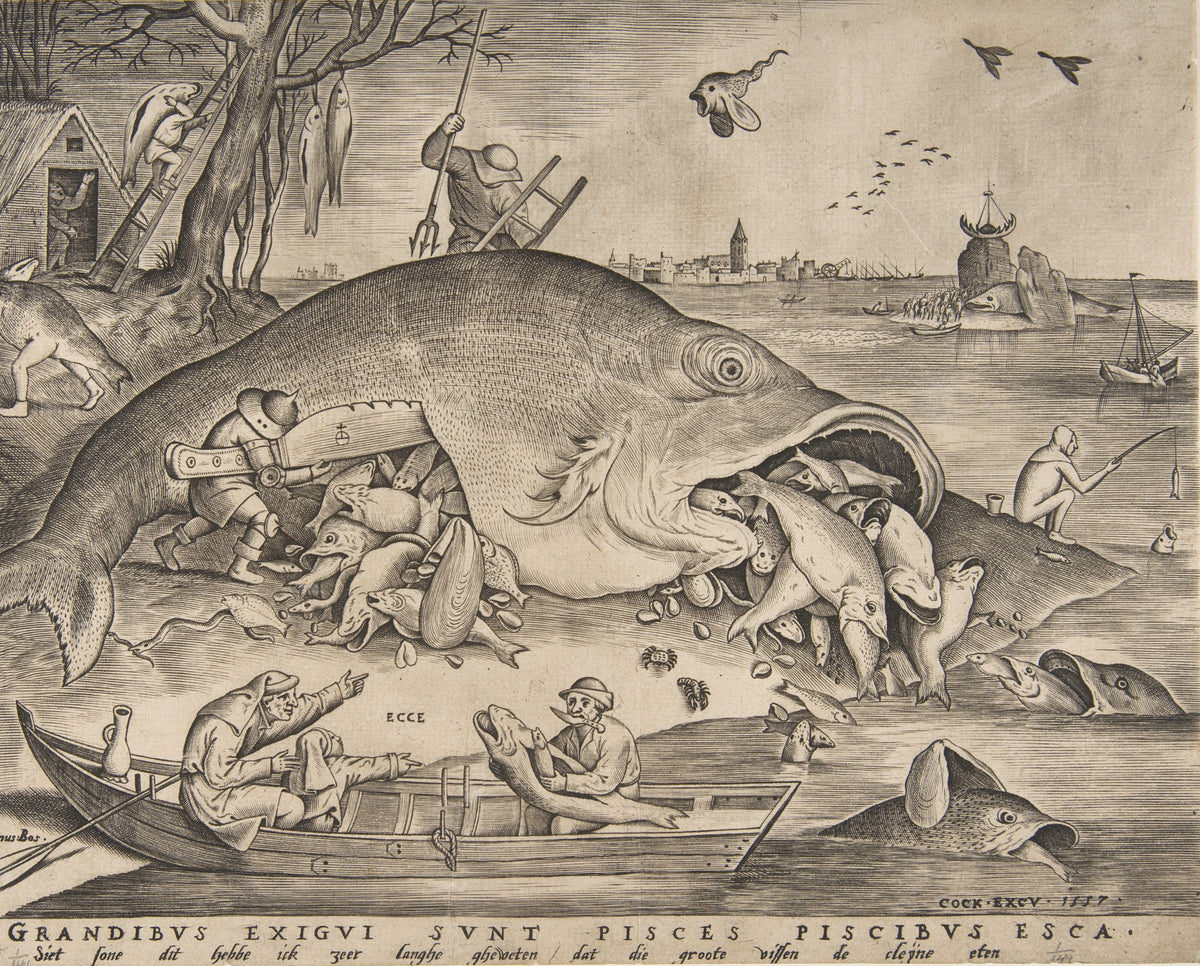 Pieter Bruegel the Elder — Big Fish Eat Little Fish | Engraving Print
