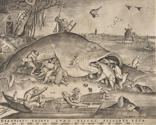 Pieter Bruegel the Elder — Big Fish Eat Little Fish | Engraving Print