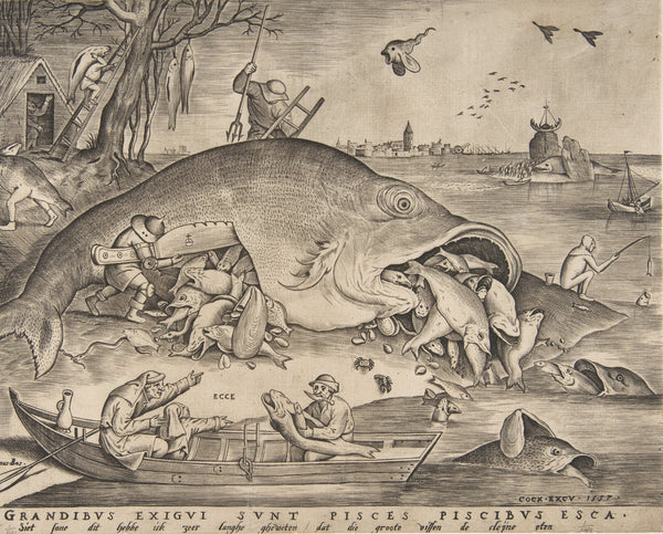 Pieter Bruegel the Elder — Big Fish Eat Little Fish | Engraving Print