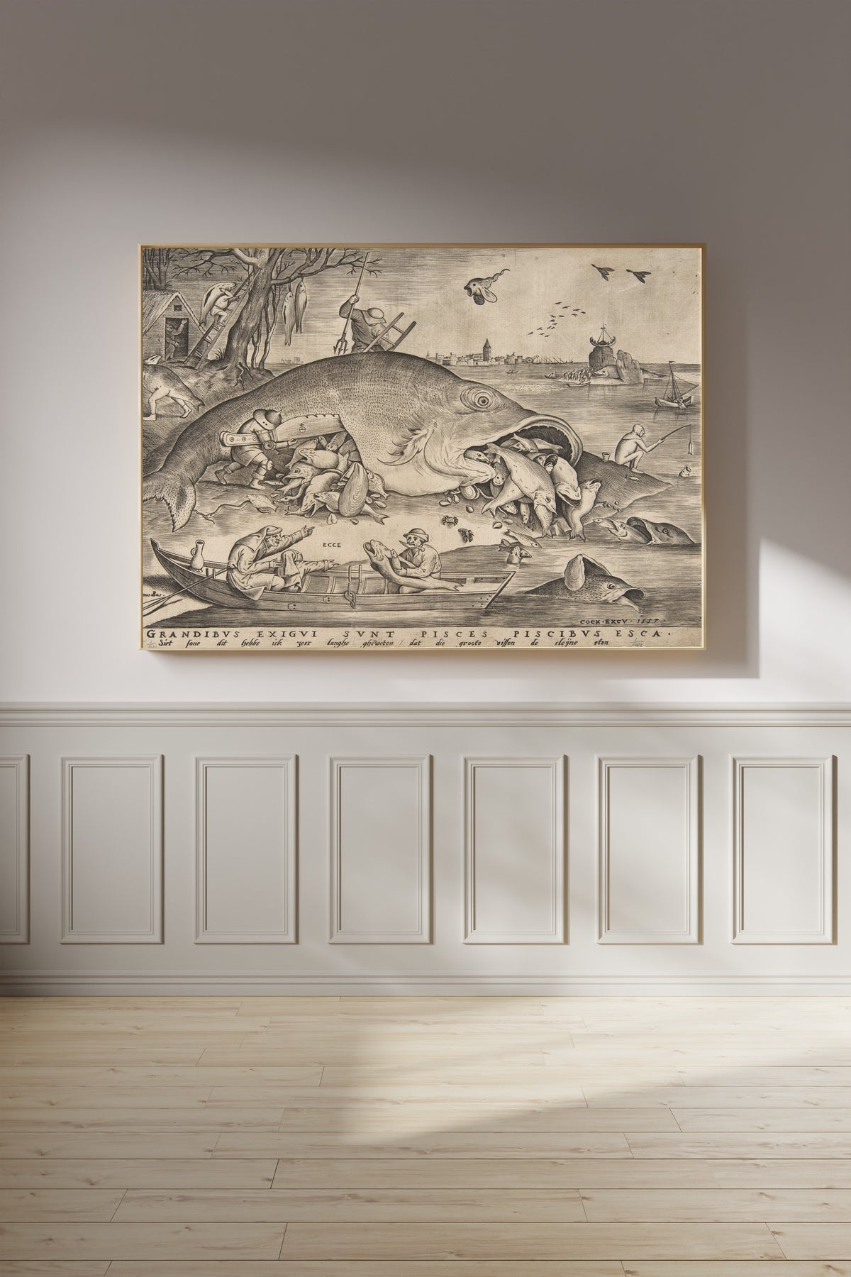 Pieter Bruegel the Elder — Big Fish Eat Little Fish | Engraving Print