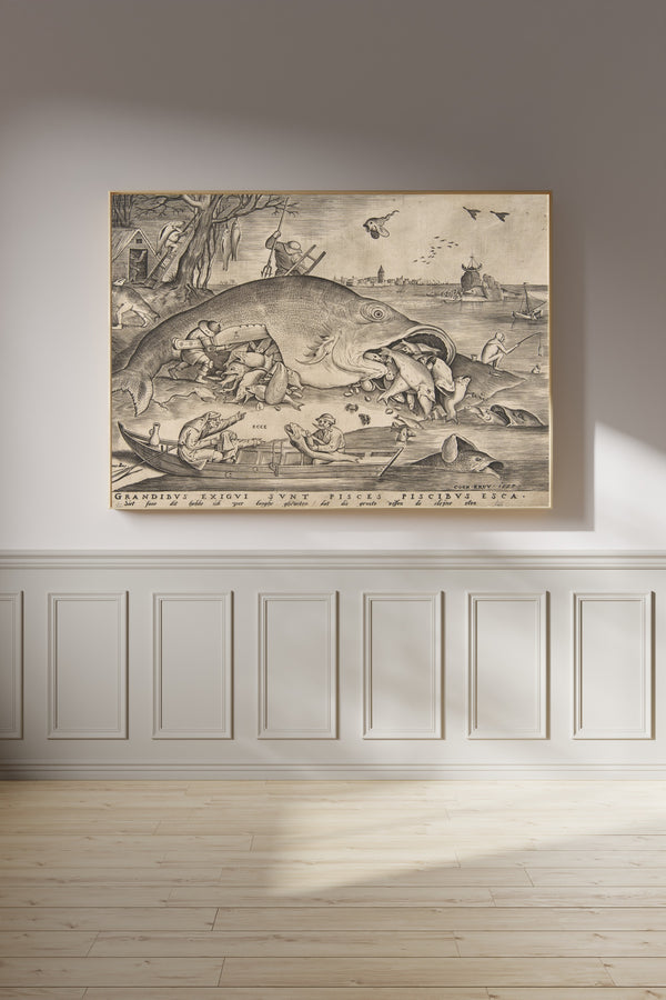 Pieter Bruegel the Elder — Big Fish Eat Little Fish | Engraving Print